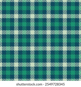 Hispanic seamless background vector, volume plaid texture check. Composition tartan textile pattern fabric in cyan and light colors palette.