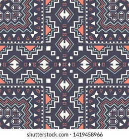 Hispanic shawl. Unique ornamental pattern in ethnic style with flower mandala and unusual frame. Diagonal composition