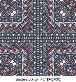 Hispanic shawl. Unique ornamental pattern in ethnic style with flower mandala and unusual frame. Diagonal composition