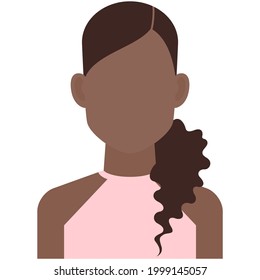 Hispanic young woman avatar icon vector isolated