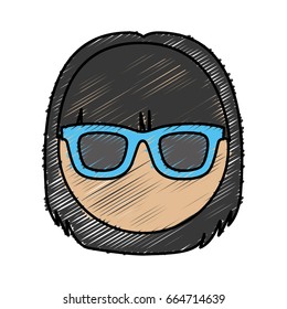 hispter woman icon
