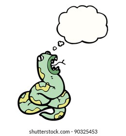 hissing cartoon snake