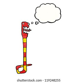 caricatura de serpiente silvestre