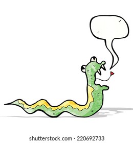 caricatura de serpiente silvestre