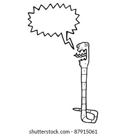 hissing snake cartoon