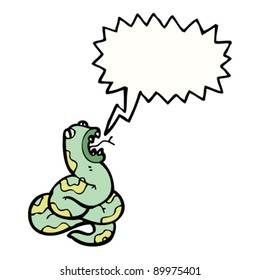 caricatura de serpiente silvestre