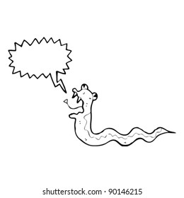 hissing snake cartoon