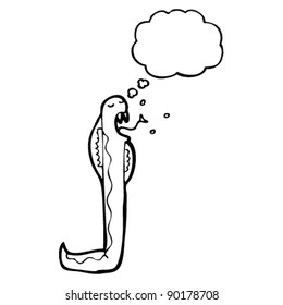 hissing snake cartoon