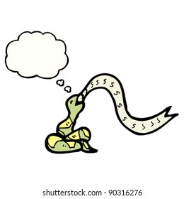 hissing snake cartoon