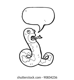 caricatura de serpiente silvestre