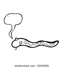 hissing snake cartoon