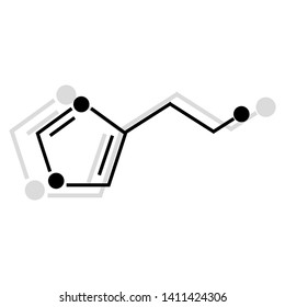 Histamine vector icon on white background