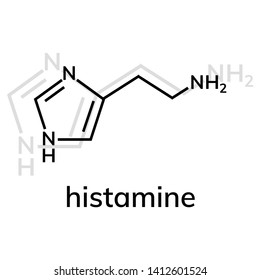 Histamine vector icon on white  bakground