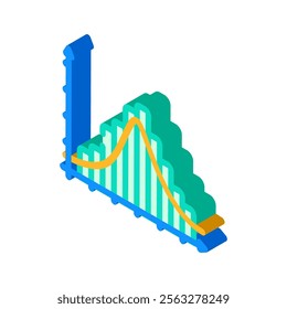 histogram big data isometric icon vector. histogram big data sign. isolated symbol illustration