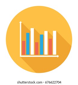 Histogram in flat design