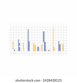 Histogram graph chart for Business