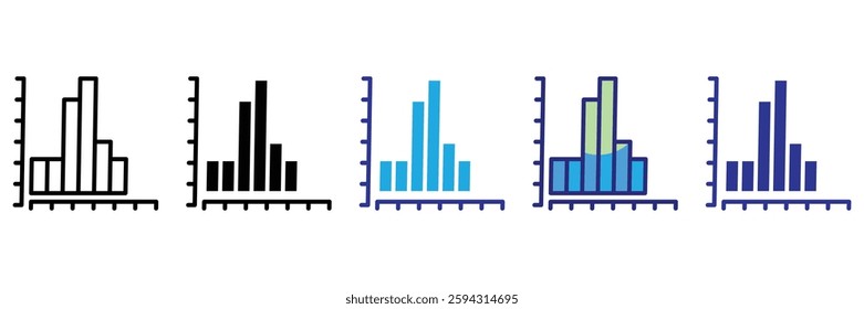 Histogram Icon Element For Design