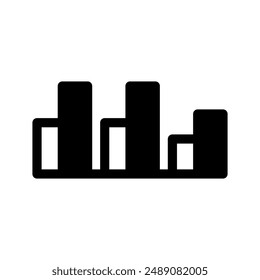 Histogram Icon Vector Symbol Design Illustration