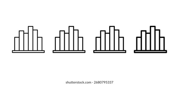 Histogram Multiple Line Icon Element