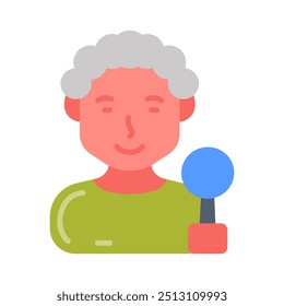 Historian Flat Icons, Vector illustration
