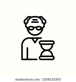 icono historiador, icono aislado en fondo claro, perfecto para sitio web, blog, logo, diseño gráfico, medios sociales, interfaz de usuario, aplicación móvil