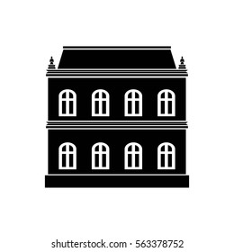 historic building icon vector