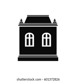 historic building icon vector
