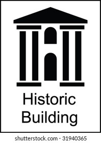 Historic Building Public Information Sign