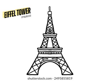 Historic Eiffel Tower in Paris