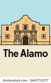 A fachada histórica e o tranquilo pátio do Álamo em San Antonio oferecem um vislumbre da rica história dos Estados Unidos, tornando-o um local ideal para a exploração cultural e a reflexão histórica.