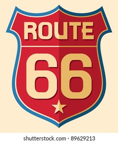 Historic Route US 66 Sign