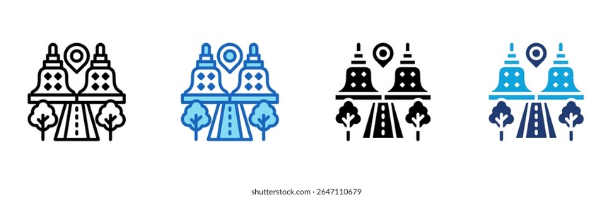 Ícone Histórico do Site Ilustração do vetor de vários estilos