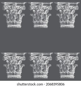 Historical antique pillars for your architecture projects