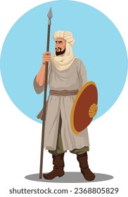 Historical Arab Muslim soldier guard