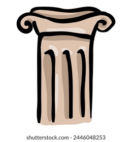 Historical Architecture Vector Doodle Icon