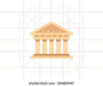 Historical Building Vector Icon
