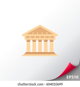 Historical Building Vector Icon