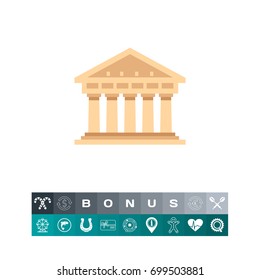 Historical Building Vector Icon