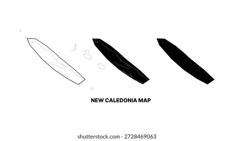 Histórico diseño de ilustración de mapa de caledonia