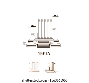 Historical and Cultural Monuments of Yemen Adobe Illustrator