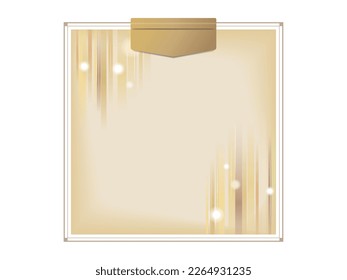 Historical feel A003 certificate frame spuare suit to add words or photo for award with grand feeling vector illustration graphic EPS 10