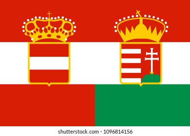 Historical flag of Austro-Hungarian Empire