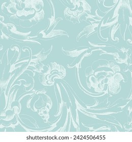 Historical floral pattern background design