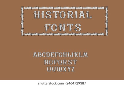 Vector Fuente histórica, tipo de velocidad para el logotipo deportivo moderno, título de carreras de velocidad, monograma dinámico, letras y tipografía. Vector.
