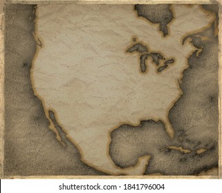 Historical Map Of North America