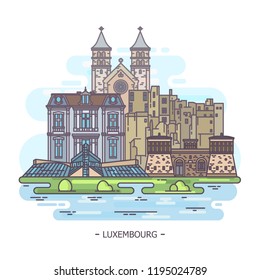 Historical and modern landmarks of Luxembourg