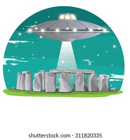 Historical monument Stonehenge, Alien spaceship