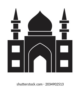 Mezquita histórica Icono vector de estilo glifo que puede fácilmente modificar o editar 