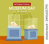 Historical relics of dinasaur fossils international museum day