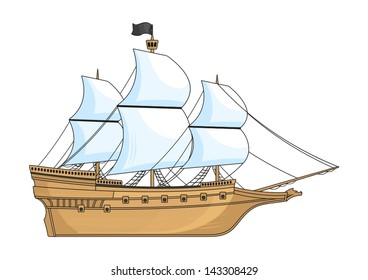 40,841 Sailing ship cartoon Images, Stock Photos & Vectors | Shutterstock